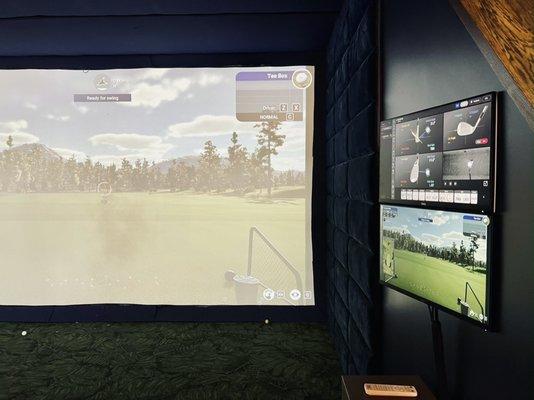 Play virtual golf on any course