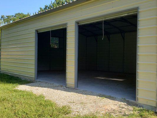 Here is the 2 garage doors that need roll up doors with openers