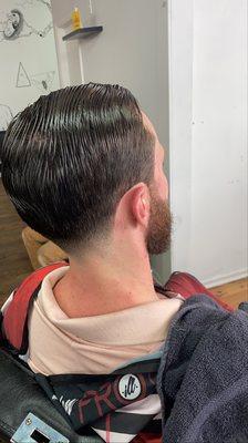 Classic men's haircut .