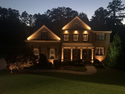 Outdoor residential lighting.