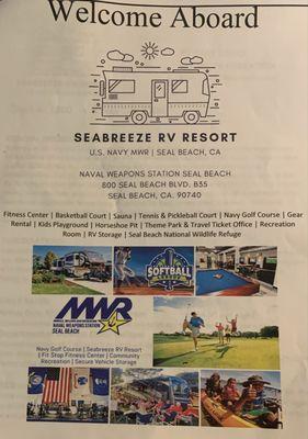 9/8/2023:  SEABREEZE RV PARK, Naval Air Station--Military Federal ID Access ONLY!