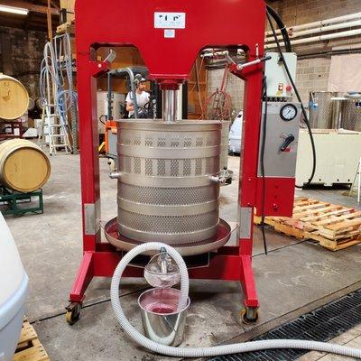 Pressing wine