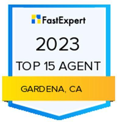 Voted a Top 15 Agent in Gardena, CA in 2023 by Fase Expert.