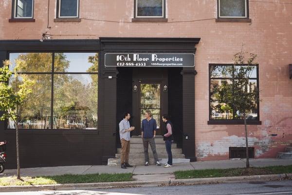 Office front on 26th & Hennepin... In the same building as Sencha Tea Bar.