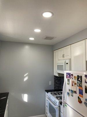 New ceiling paint and walls also  new lighting