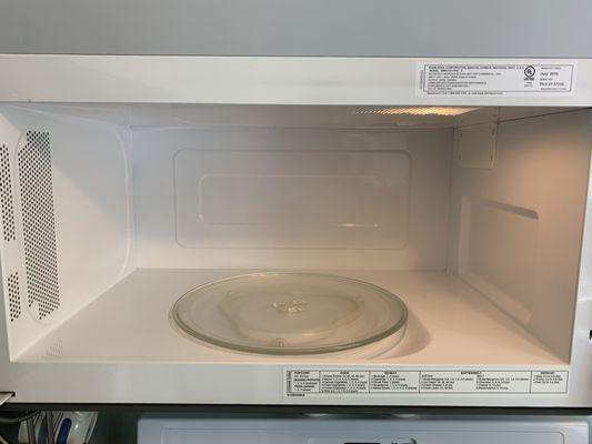 My spotless microwave!! So happy!!