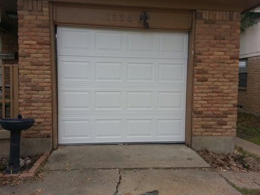 After we replaced the wooden door with a new CHI steel door.