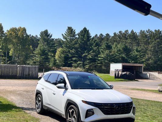 Just sharing the views of our campground - main Large RV entrance from I-70