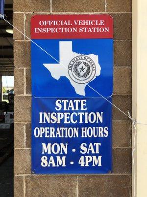 We do state inspections