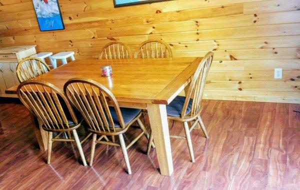 We bring our own wood polish to give your wood furniture a nice shine, which will help brighten up any room!