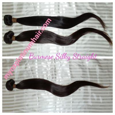 mynxplatinumhair.com  Burmese Silky Straight Human Hair Extensions - Order today