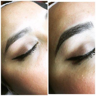 Microblading before/after. © 2017 Microblading Denver