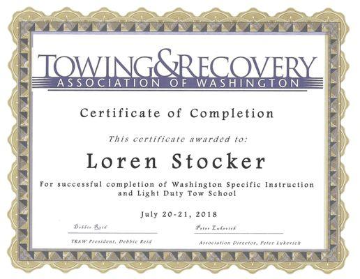 Loren Certificate