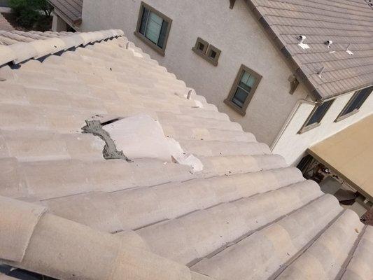 Here is the finished work of a Tempe home; made possible by Castile Roofing: Roofing Done Right!