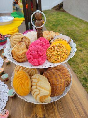 The bread and cookies were beautiful and delicious. We had the conchas and variety of cookies. Cash only, but inexpensive.