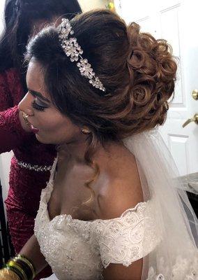 Bridal updo