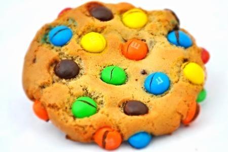 Our chewy M&M cookies are a customer favorite!