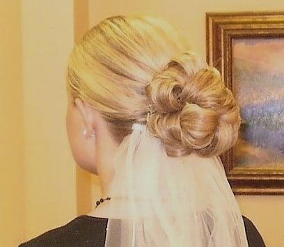 Beautiful updo for bride..