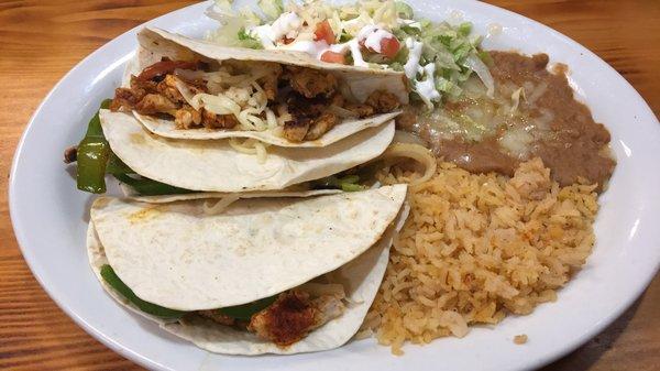 Chicken mexican fajitas