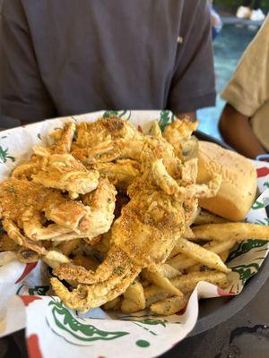 Fried crab