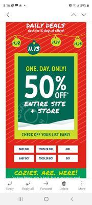 False Advertising ***Today only 50% off ***ENTIRE SITE***