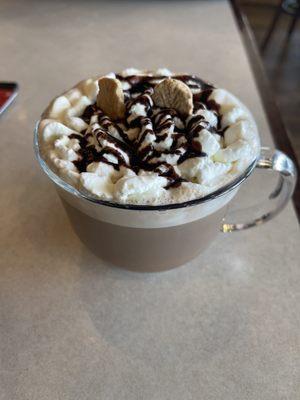 Large s'mores latte