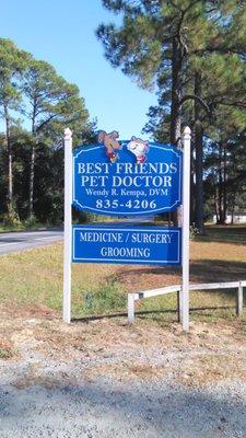 You can't miss the blue sign and building on business Hwy. 331 in Freeport