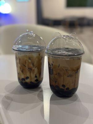 Milk tea and milk