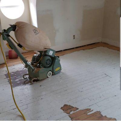 Refinishing 100 years old Douglas Fir.