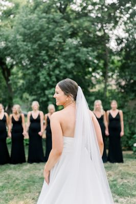 Audrey and bridesmaids