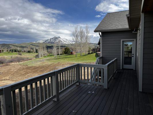 My clients love the views off the deck from their new home!