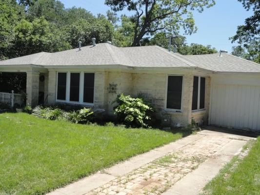 The close up pic is of hail damage shingles is the mystery photo,many
 claims adjusters can not seam to see