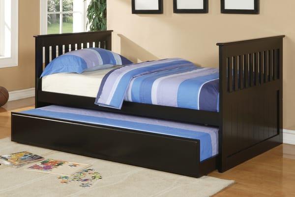 The Black San Antonio Twin Bed w/ Trundle With Free Shipping In Houston,Texas