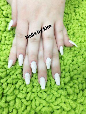 Acrylic nails design.