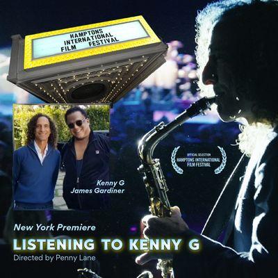 Mentor, Composer James Gardiner and mentee Kenny G promoting 'Listening to Kenny G' film.