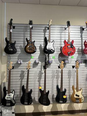 Huge used guitar selection