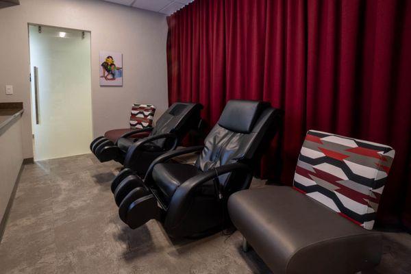 Movie Room and Massage Chairs