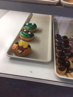 What's left of the character donuts