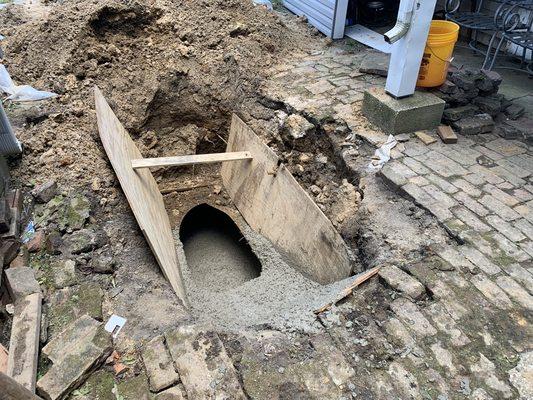 Concrete fill for Tank abandonment in place