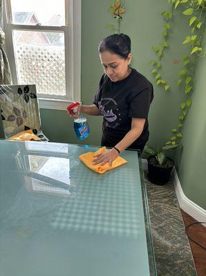 Dining room cleaning by patricia