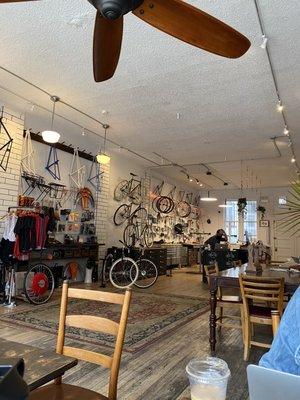 Bike shop area