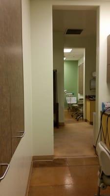 The dental exam rooms