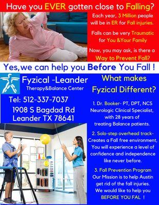 Fyzical Leander offers Fall prevention Program