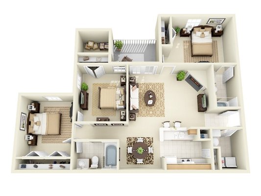 3 Bedroom Apartment