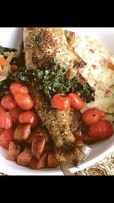 Catfish, Grits and Kale