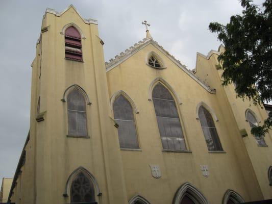 St. Brigid's church the day it was blessed by an anonymous donor