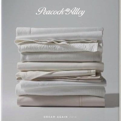 Featuring Peacock Alley linens