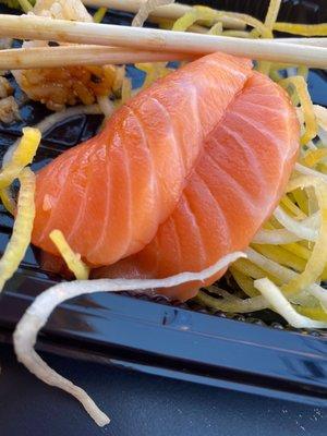 Salmon sashimi