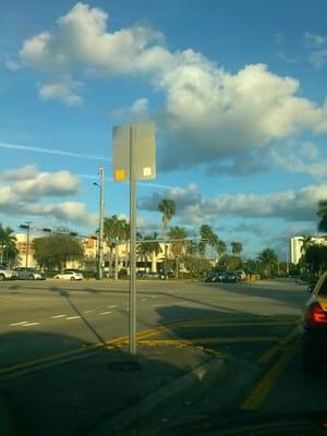 The view from Miami Gardens Drive and Biscayne Blvd