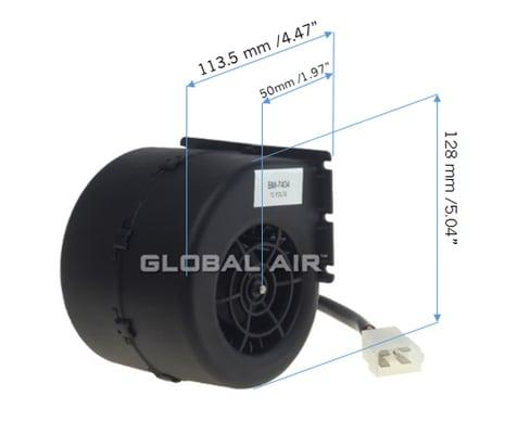 Blower Motor dimensions